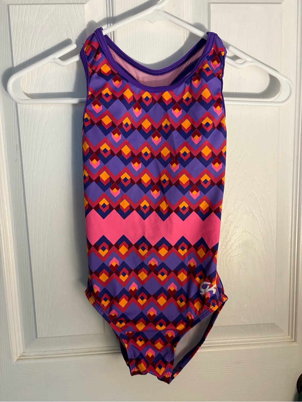 GK Kids Purple Pink Geometric One-Piece